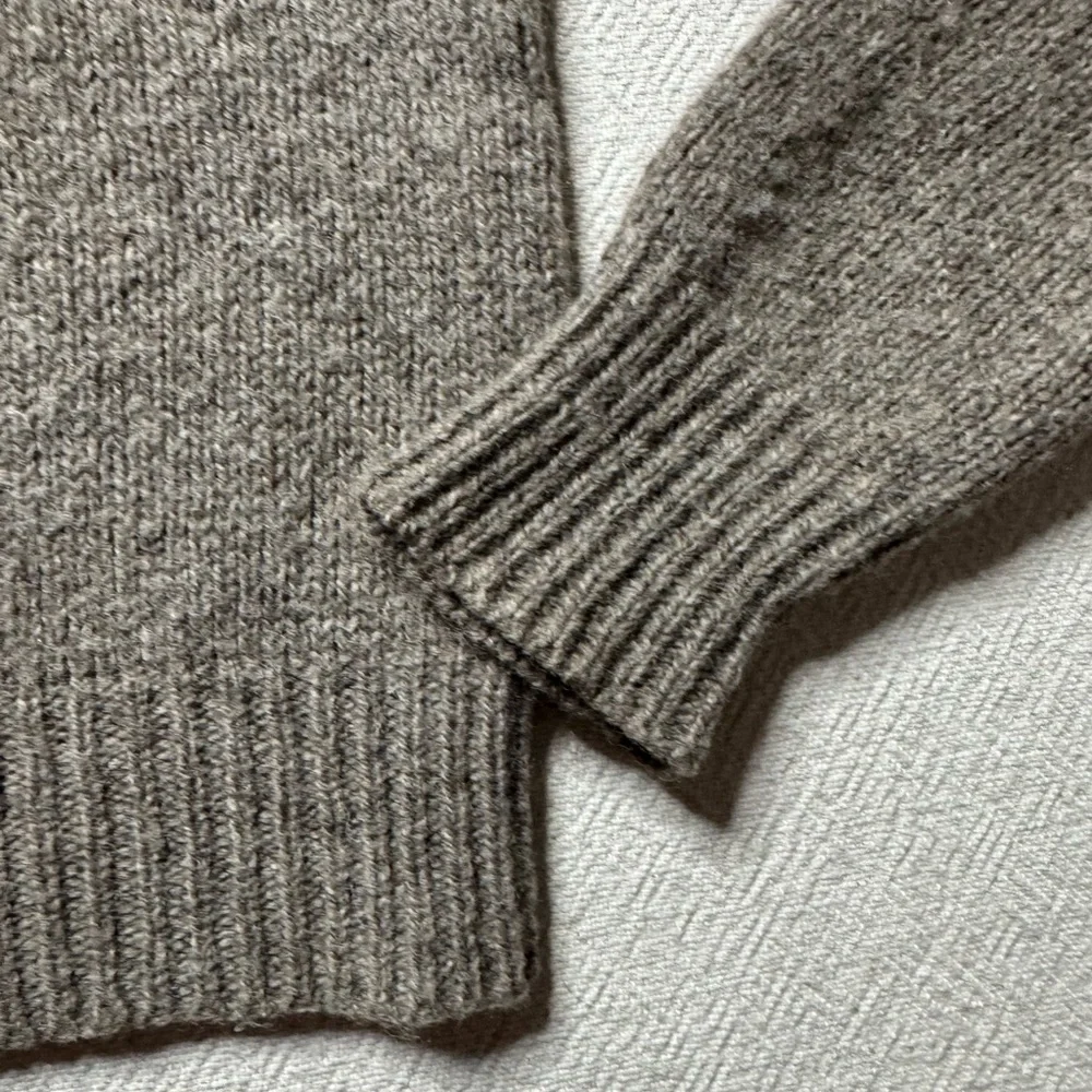 VTG Boathouse Row Made in USA Chunky Knit Wool Henley Sweater M